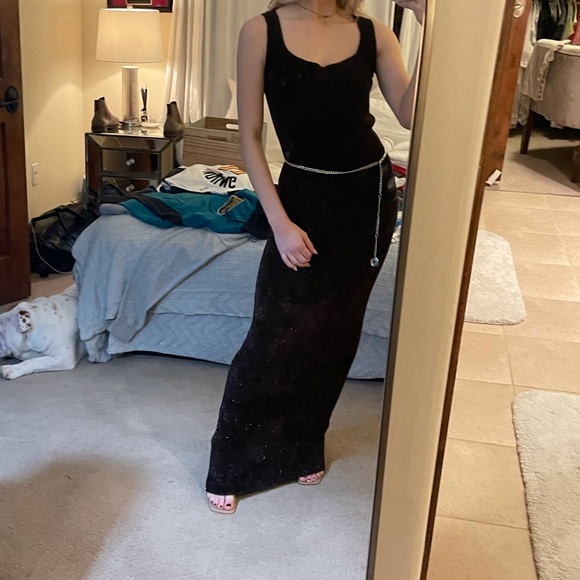 Vintage Henri Bendel Knit Evening Gown w/ little hints of sparkles ✨ - Picture 5 of 12